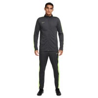 Nike Academy Trainingspak Full-Zip Antraciet Neongeel