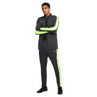 Nike Academy Trainingspak Full-Zip Antraciet Neongeel