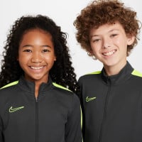 Nike Academy Trainingspak Full-Zip Kids Antraciet Neongeel