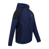 Survêtement Cruyff Elite à fermeture éclair intégrale, bleu foncé, noir, argent, rose