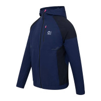 Survêtement Cruyff Elite à fermeture éclair intégrale, bleu foncé, noir, argent, rose