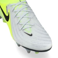 Nike Phantom Luna II Elite Crampons Vissés Chaussures de Foot (SG) Pro Player Néon Jaune Noir Argenté