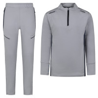 Survêtement Cruyff Metabolic à 1/4 zip pour enfants, gris