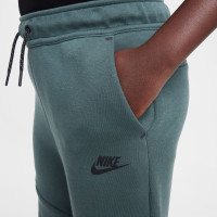 Nike Tech Fleece Sportswear Joggingbroek Kids Donkergroen Zwart