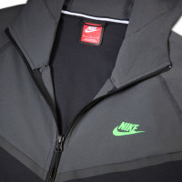 Nike Tech Sportswear Windrunner Jack Donkergrijs Zwart Felgroen