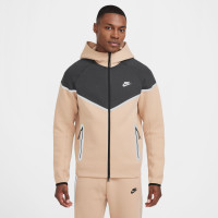 Nike Tech Fleece Sportswear Trainingspak Beige Donkergrijs Zilver Zwart