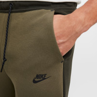 Nike Tech Fleece Sportswear Joggingbroek Donker Olijfgroen Olijfgroen Zwart