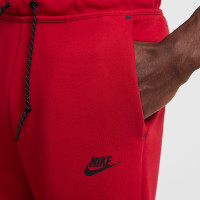 Nike Tech Fleece Sportswear Joggingbroek Rood Zwart