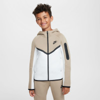 Nike Tech Fleece Sportswear Trainingspak Kids Beige Wit Zwart