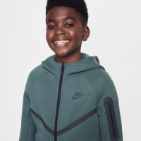 Nike Tech Fleece Sportswear Trainingspak Kids Donkergroen Zwart