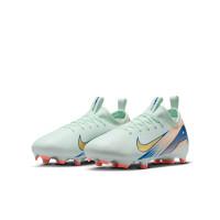 Nike Zoom Mercurial Vapor 16 Academy MDS Gras / Kunstgras Voetbalschoenen (MG) Kids Mintgroen Blauw Roze Goud