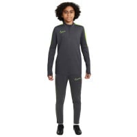 Survêtement Nike Academy à 1/4 fermeture éclair pour enfants, anthracite, jaune fluo