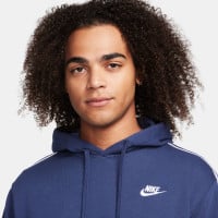 Nike Club Fleece Trainingspak Hooded Donkerblauw Wit