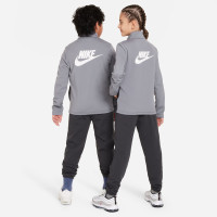 Survêtement Nike Sportswear à fermeture éclair intégrale pour enfants gris foncé gris blanc