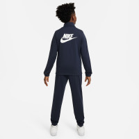 Survêtement Nike Sportswear à fermeture éclair intégrale pour enfants, bleu foncé, vert, blanc