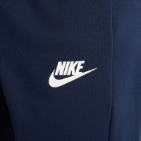 Survêtement Nike Sportswear à fermeture éclair intégrale pour enfants, bleu foncé, vert, blanc