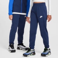 Survêtement Nike Sportswear à fermeture éclair intégrale pour enfants bleu foncé et blanc