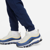 Survêtement Nike Sportswear à fermeture éclair intégrale pour enfants bleu foncé et blanc