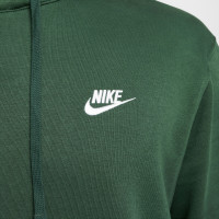 Nike Sportswear Club Fleece Hoodie Donkergroen Wit