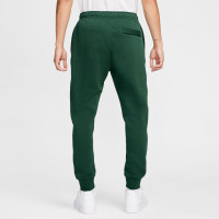 Pantalon de survêtement en polaire Nike Sportswear Club vert foncé blanc