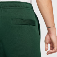 Pantalon de survêtement en polaire Nike Sportswear Club vert foncé blanc