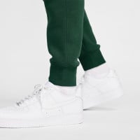 Pantalon de survêtement en polaire Nike Sportswear Club vert foncé blanc