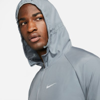 Survêtement zippé Nike Miler Repel Phenom Elite gris clair argenté