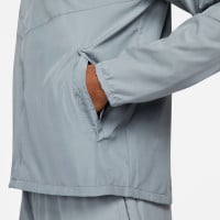 Survêtement zippé Nike Miler Repel Phenom Elite gris clair argenté