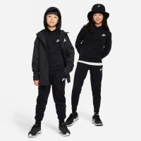 Nike Sportswear Club Fleece Hoodie Kids Zwart Wit