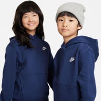 Nike Sportswear Club Fleece Survêtement à Capuche Enfants Bleu Foncé Blanc