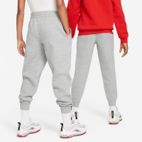 Nike Sportswear Club Fleece Pantalon de Jogging Enfants Gris Clair Blanc