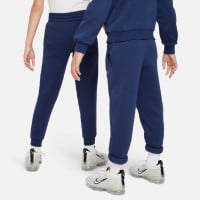 Nike Sportswear Club Fleece Survêtement à Capuche Enfants Bleu Foncé Blanc