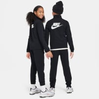 Survêtement Nike Sportswear à fermeture éclair intégrale pour enfants, noir et blanc