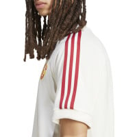 adidas Manchester United Culturewear T-Shirt 2024-2025 Blanc Rouge