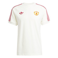 adidas Manchester United Culturewear T-Shirt 2024-2025 Blanc Rouge