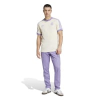 adidas Real Madrid Culturewear T-Shirt 2024-2025 Blanc Cassé Mauve Clair