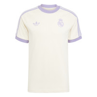 adidas Real Madrid Culturewear T-Shirt 2024-2025 Blanc Cassé Mauve Clair