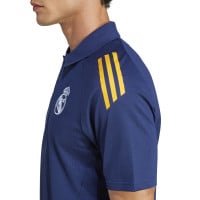 adidas Real Madrid Polo 2024-2025 Donkerblauw Oranje Wit