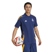 adidas Real Madrid Ensemble Polo 2024-2025 Bleu Foncé Orange Bleu Clair