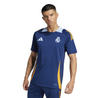 adidas Real Madrid Maillot d'Entraînement 2024-2025 Bleu Foncé Orange Bleu Clair