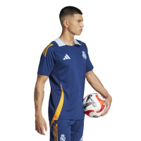 adidas Real Madrid Maillot d'Entraînement 2024-2025 Bleu Foncé Orange Bleu Clair