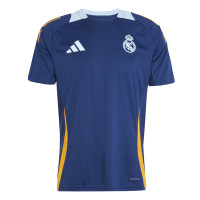 adidas Real Madrid Maillot d'Entraînement 2024-2025 Bleu Foncé Orange Bleu Clair