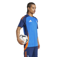 adidas Juventus Maillot d'Entraînement 2024-2025 Bleu Orange Blanc