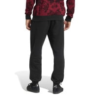 adidas Manchester United CNY Pantalon de Jogging 2024-2025 Noir Rouge Doré