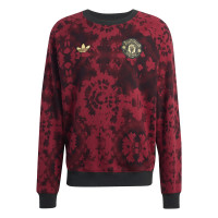 adidas Manchester United CNY Crew Sweater 2024-2025 Rood Zwart Goud