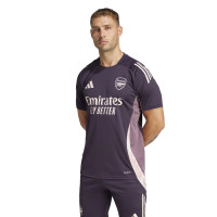 adidas Arsenal Trainingsset 2024-2025 Donkerpaars Beige Paars