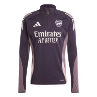 adidas Arsenal Trainingspak 1/4-Zip 2024-2025 Donkerpaars Beige Paars