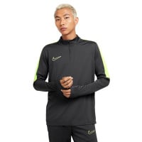 Haut d'entraînement Nike Academy 23 1/4-Zip gris foncé vert clair