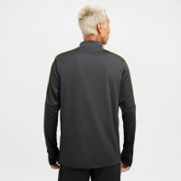 Haut d'entraînement Nike Academy 23 1/4-Zip gris foncé vert clair