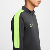 Survêtement Nike Academy 23 1/4 zippé gris foncé vert clair